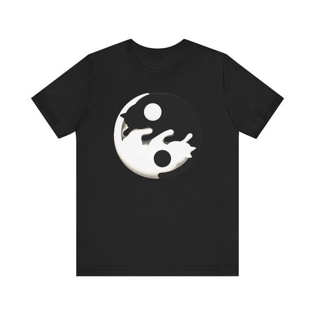 Yin Yang Cat shirt, Spiritual, Meditation, Black & White Cats, Cute Cat Top, Cat Lover Tee, Cat Owner gift, Cat Mom Gift, Cat Dad, Vet Gift