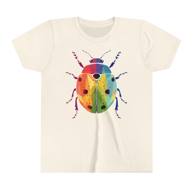 Rainbow Ladybug,Ladybug lover,Insect fan,Pride Shirt,LGBTQ,Queer,Rainbow Animals,Kids Size,Youth Size