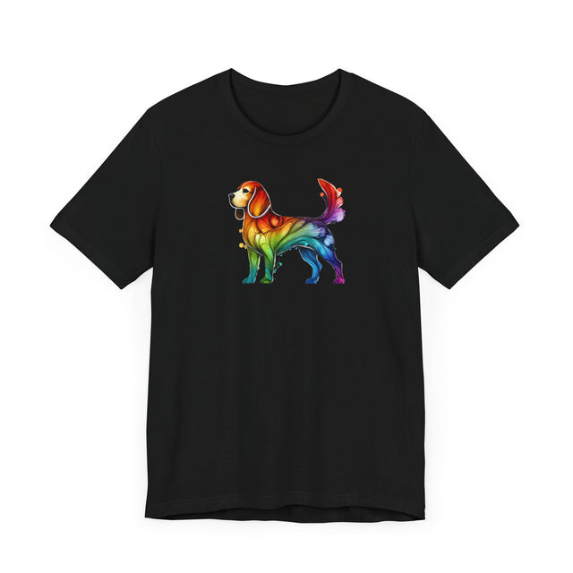 Rainbow Beagle T-shirt,Pride Shirt,Dog Lover Top,Rainbow Animals,LGBTQ+ Tee, Beagle Owner gift