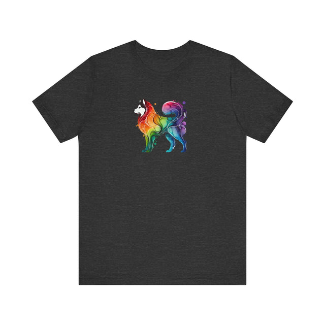 Rainbow Siberian Husky T-shirt,Pride Shirt,Dog Lover Top,Rainbow Animals,LGBTQ+ Tee,Husky Owner