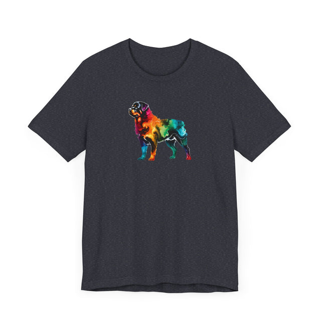 Rainbow Rottweiler T-shirt,Pride Shirt,Dog Lover Top,Rainbow Animals,LGBTQ+ Tee, Rottie owner, Rotty gift