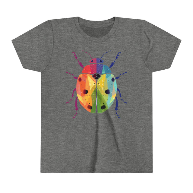 Rainbow Ladybug,Ladybug lover,Insect fan,Pride Shirt,LGBTQ,Queer,Rainbow Animals,Kids Size,Youth Size