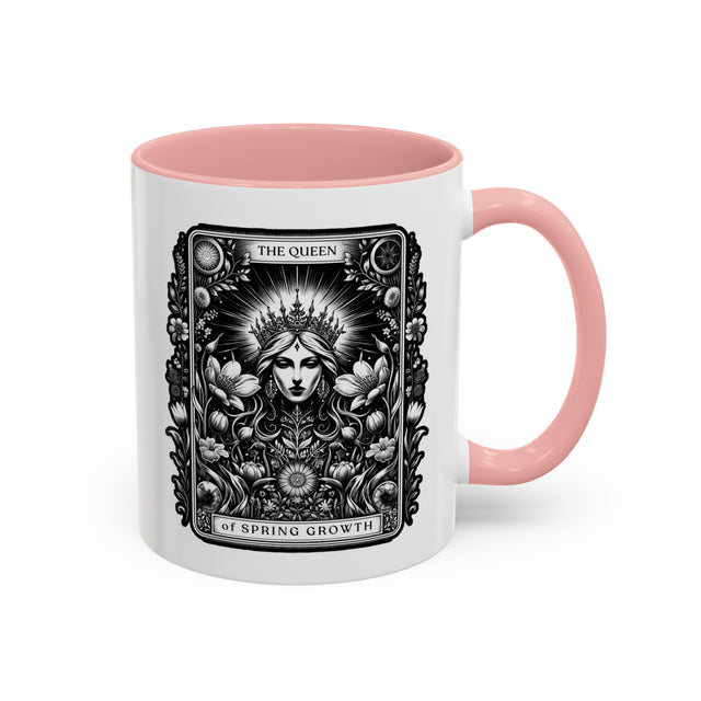 Queen of Spring Tarot card mug,Mother's Day Gift,Tarot Lover Gift,Gardening cup,Mystical mug,Celestial Astrology,Gardener Gift,Gift for her