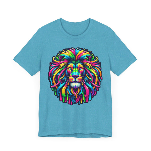 Neon Lion T-shirt, Lion Tee, Big Cat Lover