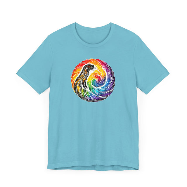 Rainbow Sea Otter Spiral Mandala,Marine life Tee,Sea life lover,Ocean Life,Nautical,Pride Shirt,LGBTQ+ Tee
