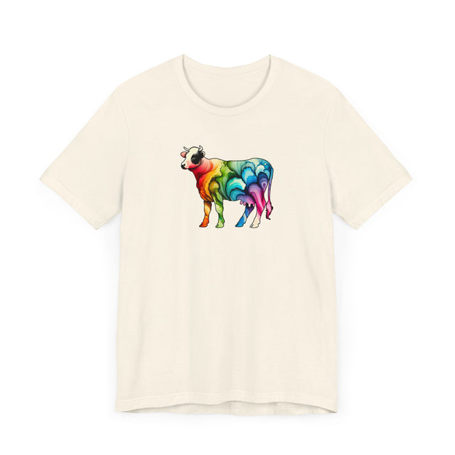 Rainbow Holstein Cow,Cow lover,Cattle tee,Bovine shirt,Pride Shirt,Rainbow,Pride Parade T shirt,LGBTQ+ Ally Tee