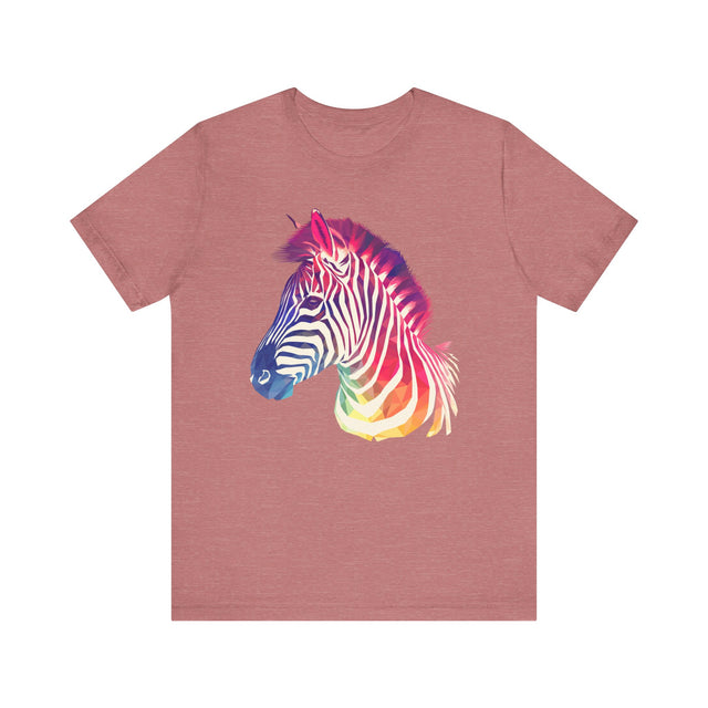 Rainbow Zebra T-shirt,Pride Shirt, Pride Parade Top, Rainbow Animals,LGBTQ+ Tee, Nonbinary, Gay, Lesbian, Bisexual, Trans, BGLT, LBGT, Enby, Pansexual