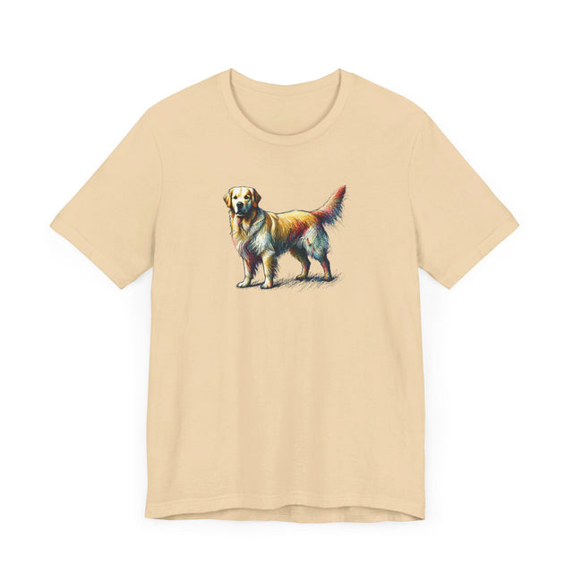 Golden Retriever Scribble T-shirt, Dog Lover Tee