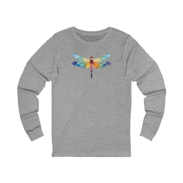 Rainbow Dragonfly long sleeve,Dragonfly lover,Insect fan,Pride Shirt,LGBTQ,Queer,Rainbow Animals,Unisex Jersey Long Sleeve Tee