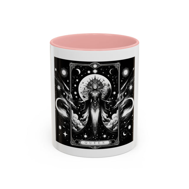 Queen of the Night Sky,Tarot card mug,Mothers Day Gift,Tarot Reader Gift,Witchy Cup,Mystical Cards Cup,Celestial Astrology,Gift for her