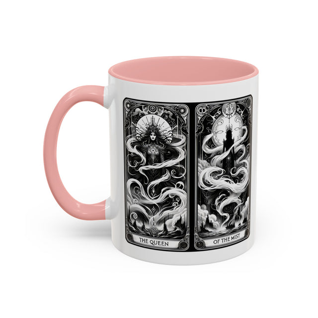 Queen of MIst,Tarot card mug,Mothers Day Gift,Tarot Reader Gift,Witchy cup,Mystical Cards Cup,Celestial Astrology,Gift for her,Goth Art