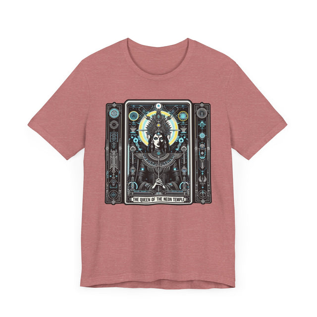 Queen of the Neon Temple,Tarot card shirt,Mothers Day Gift,EDM Shirt,Dance Music tee,Cyberpunk T-shirt,Sci-fi
