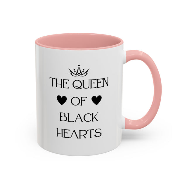 Queen of Black Hearts Playing card mug,Mother's Day Gift,Witchy Shirt,Mystical Cards Cup,Celestial Astrology,Goth Mug,Gift for her,Gothic art