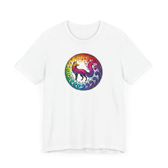 Rainbow Fox Spiral,Vixen lover,Foxy tee,Pride Shirt,Rainbow,Pride Parade T shirt,LGBTQ+ Ally Tee