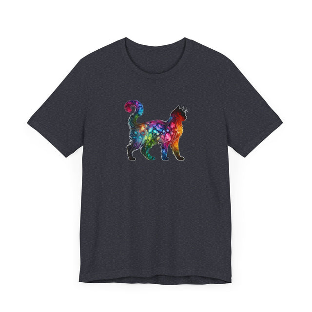 Rainbow Cat T-shirt,Pride Shirt,Cat Lover Top,Rainbow Animals,LGBTQ+ Tee,Feline,Kitten,Kitty
