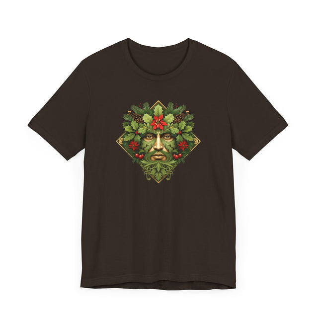 Christmas Green Man Diamond T-shirt, Yuletide Shirt