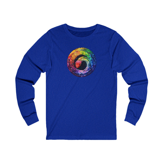Rainbow Snake Long Sleeve T-shirt,Pride Shirt,Snake Lover Top,Rainbow Animals,LGBTQ+ Tee