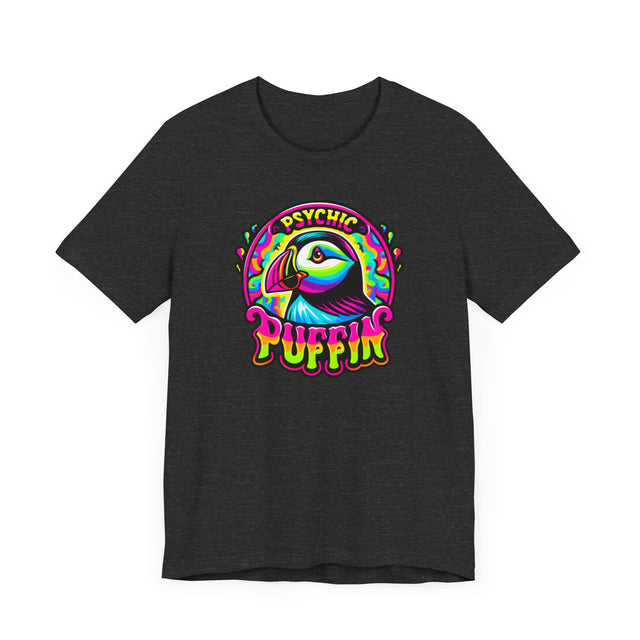 Neon Psychic Puffin T-shirt, Puffin Tee, Bird Lover