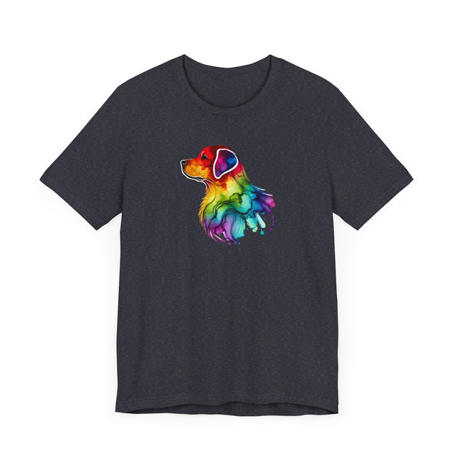 Rainbow Labrador Retriever Head T-shirt,Pride Shirt,Dog Lover Top,Rainbow Animals,LGBTQ+ Tee, Lab Owner