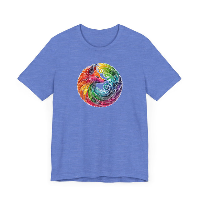 Rainbow Fox Spiral,Vixen lover,Foxy tee,Pride Shirt,Rainbow,Pride Parade T shirt,LGBTQ+ Ally Tee