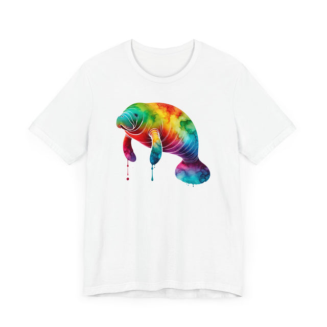 Rainbow Manatee Alcohol Ink,Sea life lover,Ocean Life,Nautical,Pride Shirt,LGBTQ+ Tee