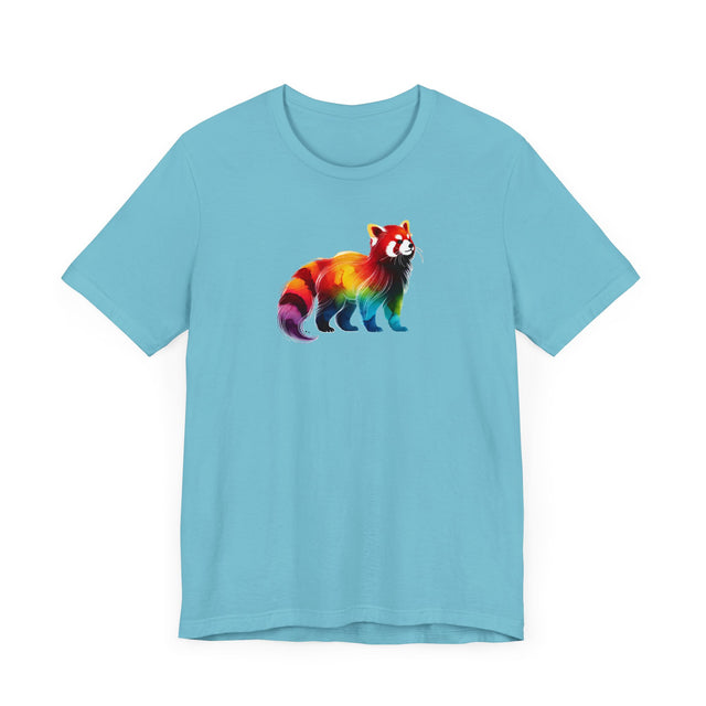 Rainbow Red Panda Alcohol Ink T-shirt, Pride Shirt,Animal Lover T shirt, LGBTQ+, BGLT