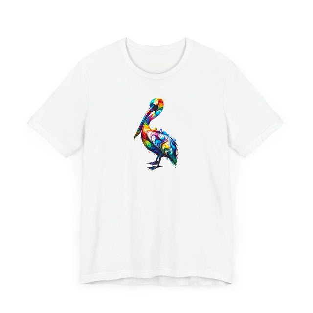 Rainbow Pelican Alcohol Ink T-shirt, Pride Shirt,Bird Lover T shirt, LGBTQ+, BGLT, Avian,Pelican lover