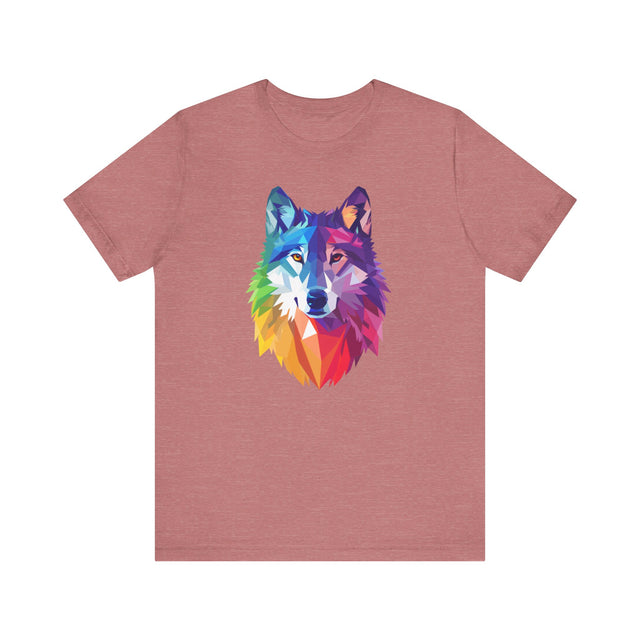 Rainbow Wolf T-shirt,Pride Shirt,Pride Parade Top,Rainbow Animals,LGBTQ+ Tee,Nonbinary,Gay,Lesbian,Bisexual,Trans,BGLT,Enby,Pansexual