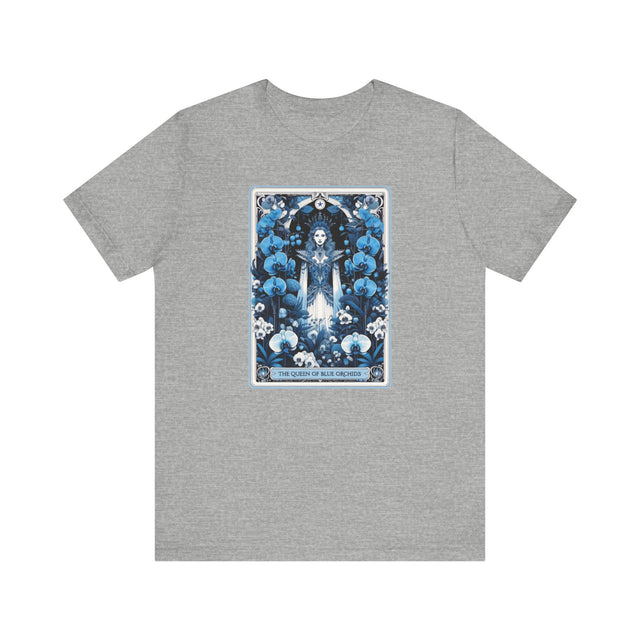 Queen of Blue Orchids,Tarot card shirt,Mother's Day Gift,Tarot Reader Gift,Asian Queen Shirt,Mystical Cards Tee,Astrology Tee,Gift for her