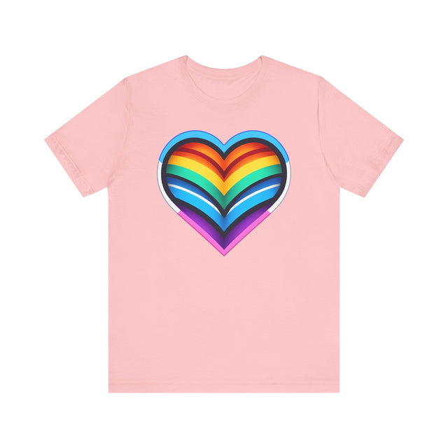 Trans Rainbow Heart T-shirt, Pride Shirt