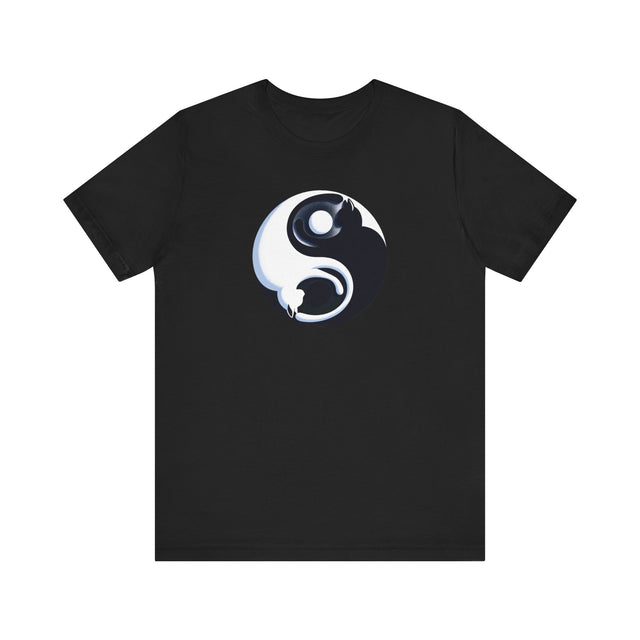 Yin Yang Cat shirt, Spiritual, Meditation, Black & White Cats, Cute Cat Top, Cat Lover Tee, Cat Owner gift, Cat Mom Gift, Cat Dad, Vet Gift