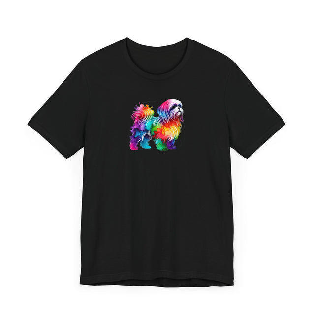 Rainbow Shih Tzu T-shirt,Pride Shirt,Dog Lover Top,Rainbow Animals,LGBTQ+ Tee, Shih Tzu owner, Schnauzer gift