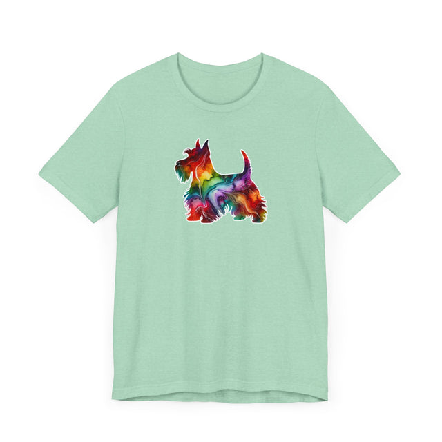 Rainbow Scottish Terrier T-shirt,Pride Shirt,Dog Lover Top,Rainbow Animals,LGBTQ+ Tee, Scottie owner, Scottie gift