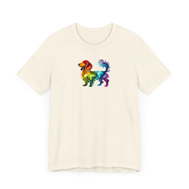Rainbow Dachshund T-shirt,Pride Shirt,Dog Lover Top,Rainbow Animals,LGBTQ+ Tee, Weiner Dog gift, Doxie Owner