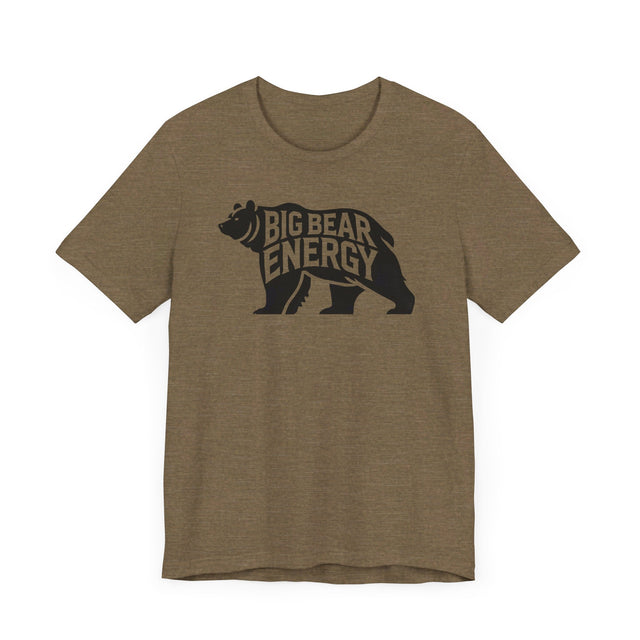 Big Bear Energy Silhouette T-shirt, Animal Lover T shirt, LGBTQ+, Big Bear