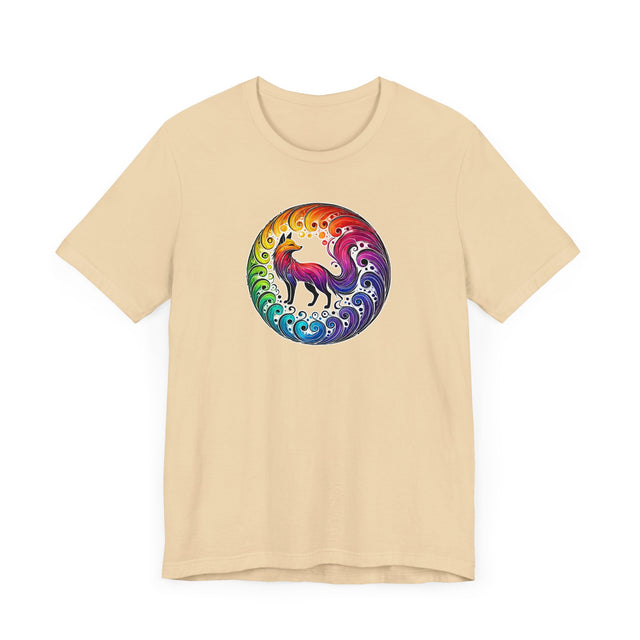 Rainbow Fox Spiral,Vixen lover,Foxy tee,Pride Shirt,Rainbow,Pride Parade T shirt,LGBTQ+ Ally Tee