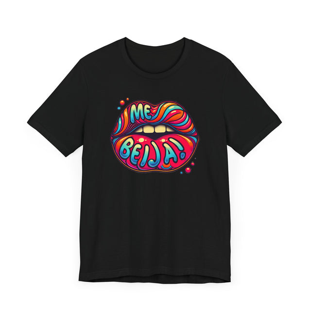 Me Beija "Kiss Me" psychedelic T-shirt, Portuguese Lover Shirt