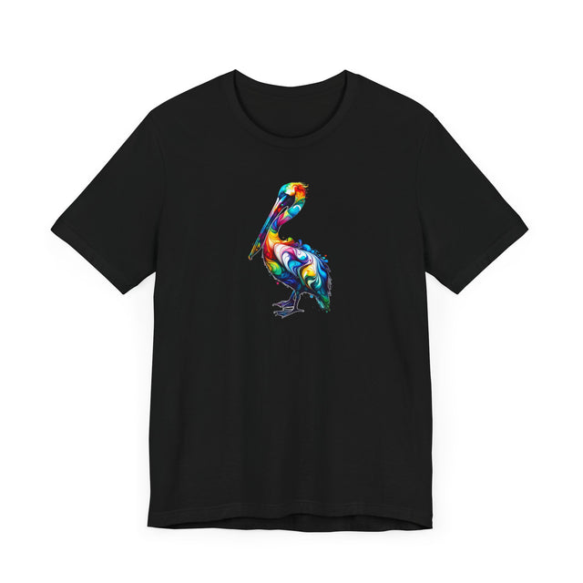 Rainbow Pelican Alcohol Ink T-shirt, Pride Shirt,Bird Lover T shirt, LGBTQ+, BGLT, Avian,Pelican lover