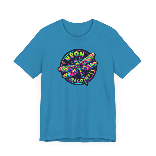 Neon Dragonfly T-shirt, Insect Lover Top