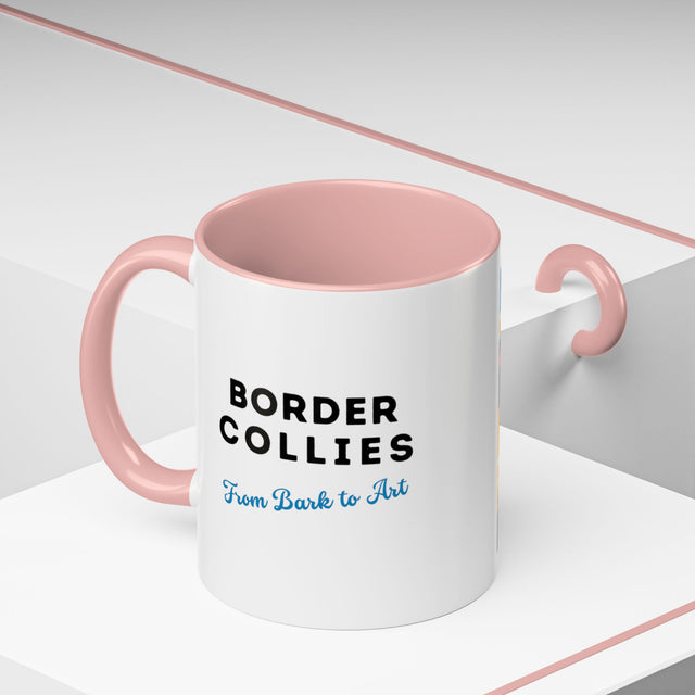 Border Collies Coffee Cup,4-Panel Pop Art Mug,Border Collie Lover,Border Collie Mom,Border Collie Dad,Dog Lover Gift,Border Collie Gift