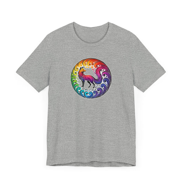 Rainbow Fox Spiral,Vixen lover,Foxy tee,Pride Shirt,Rainbow,Pride Parade T shirt,LGBTQ+ Ally Tee