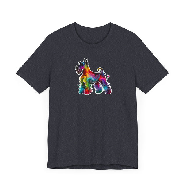 Rainbow Schnauzer T-shirt,Pride Shirt,Dog Lover Top,Rainbow Animals,LGBTQ+ Tee, Schnauzer owner, Schnauzer gift