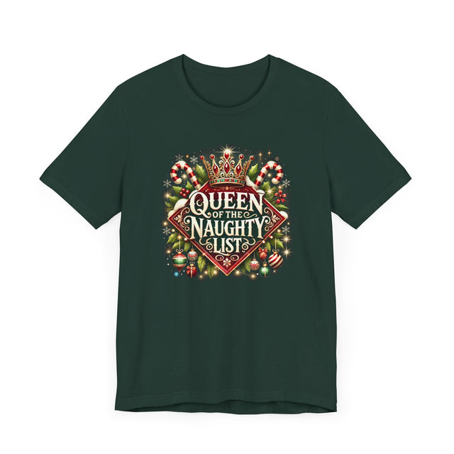 Queen of the Naughty List T-shirt, Christmas Shirt