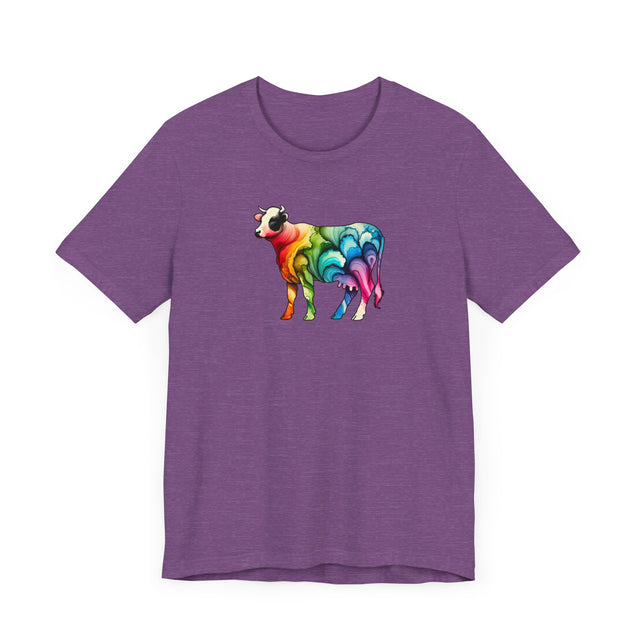 Rainbow Holstein Cow,Cow lover,Cattle tee,Bovine shirt,Pride Shirt,Rainbow,Pride Parade T shirt,LGBTQ+ Ally Tee