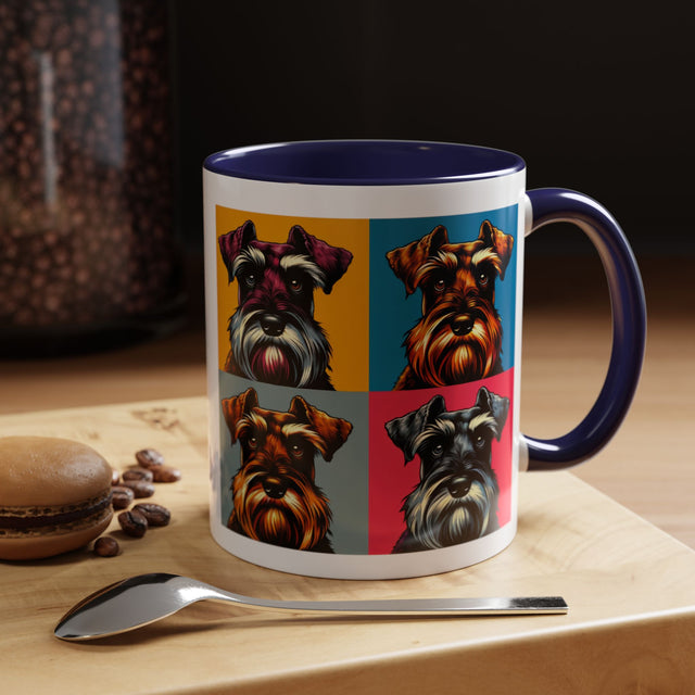 Brown Miniature Schnauzer Coffee Cup