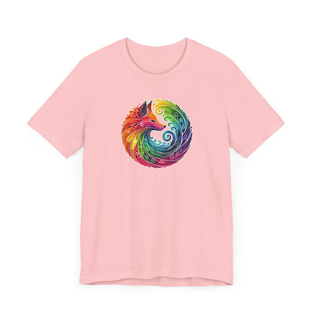 Rainbow Fox Spiral,Vixen lover,Foxy tee,Pride Shirt,Rainbow,Pride Parade T shirt,LGBTQ+ Ally Tee