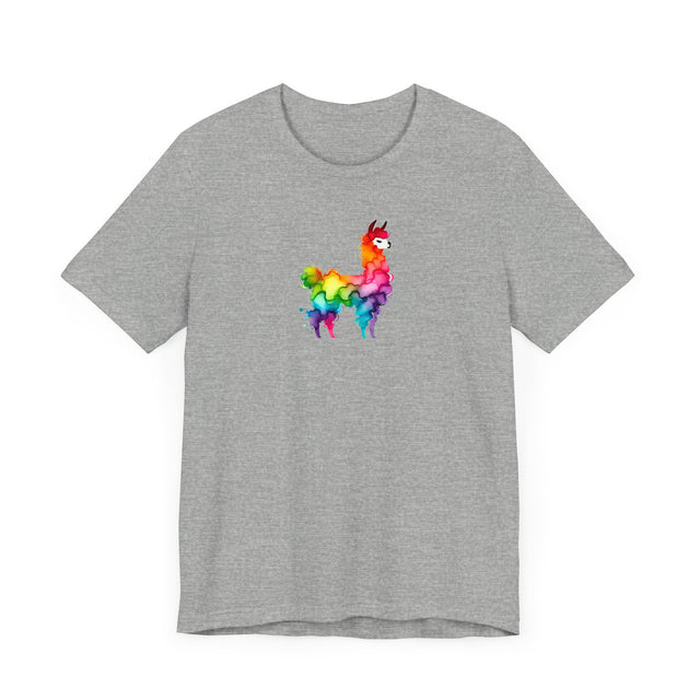 Rainbow Llama Alcohol Ink T-shirt, Pride Shirt,Animal Lover T shirt, LGBTQ+, BGLT