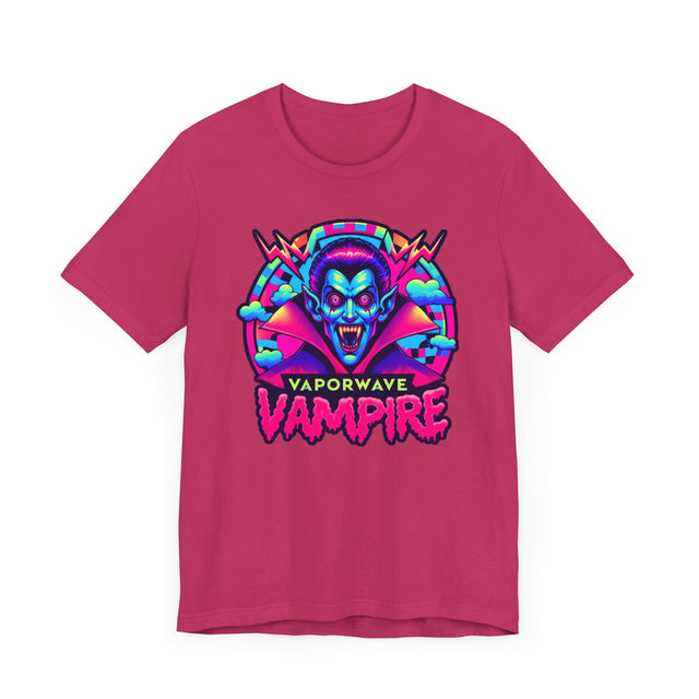 Vaporwave Vampire Bolt T-shirt, Halloween Tee, Neon Goth