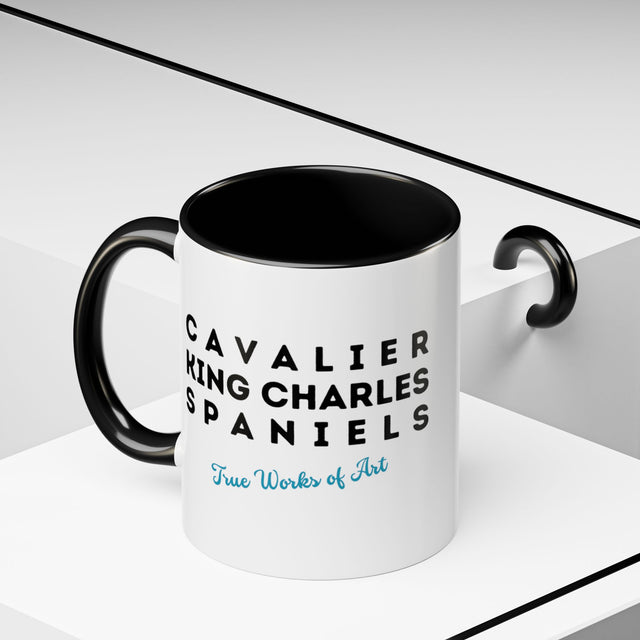 Cavalier King Charles Spaniel Coffee Cup,4-Panel Pop Art Mug,Cav Lover,Cav Spaniel Mom,Cav Dad,Dog Lover Gift,Cavalier King Charles Spaniel Gift