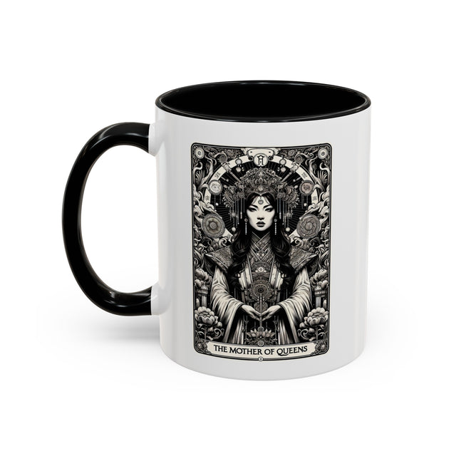 Mother of Queens,Tarot card Mug,Mothers Day Gift,Tarot Reader Gift,Mystical Cards Tee,Asian Queen Cup,Gift for her,Girl mom gift,Wife Gift
